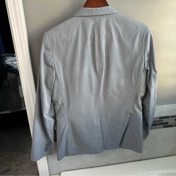 Banana Republic light blue grey sport coat - Picture 3 of 5